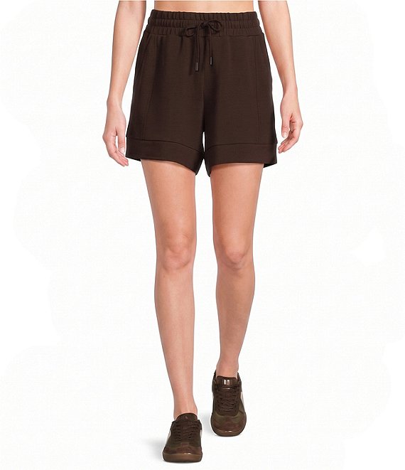 Varley Atrium Coordinating Double Soft High Rise Drawstring Tie Waist Pull-On Shorts