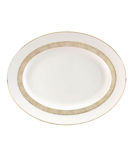 Vera Wang by Wedgwood Gilded Weave Oval Platter