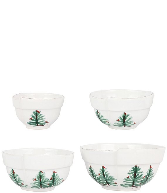 VIETRI Lastra Holiday Assorted Prepping Bowls, Set of 4