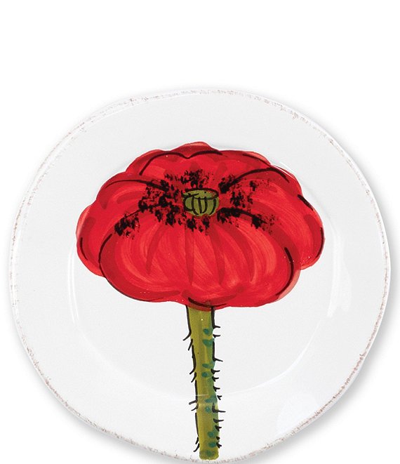 VIETRI Lastra Poppy Canape Plate