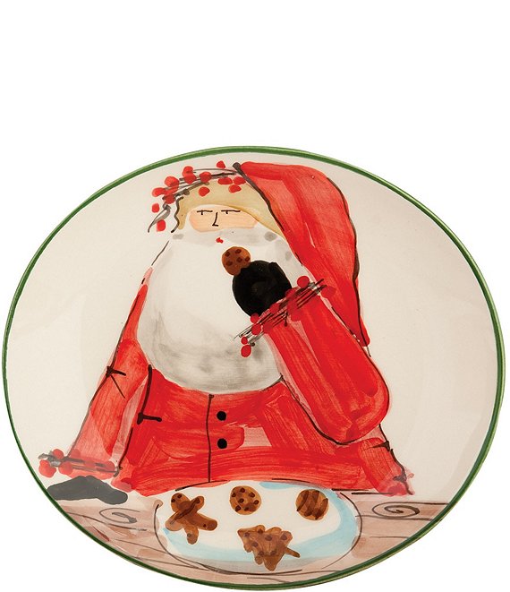 Vietri Old St. Nick Cookie Plate