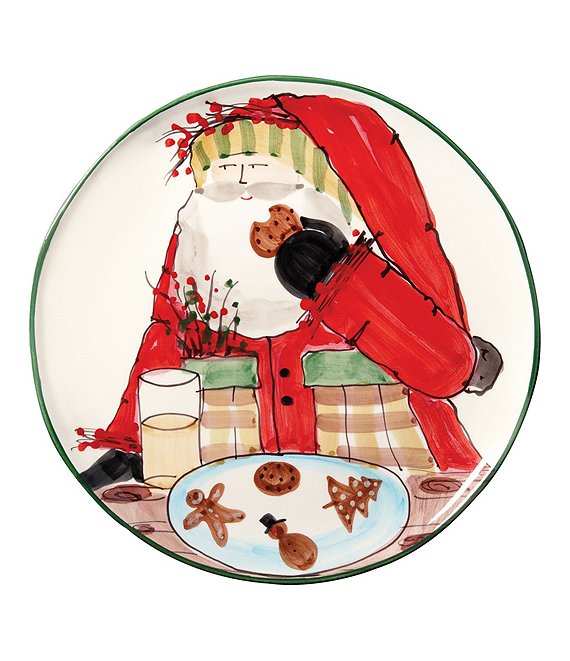 VIETRI Old St.Nick Cookie Platter