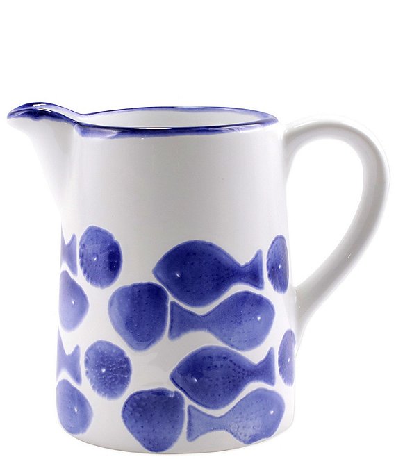 VIETRI Santorini Fish Pitcher