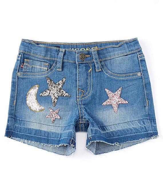 Vigoss Jeans Little Girls 4-6X Moon And Stars Midi Shorts