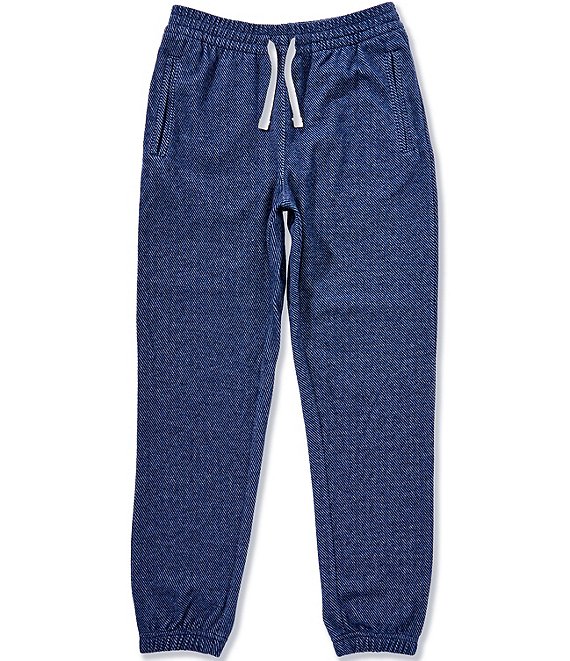 Vineyard Vines Big Boys Calmwater Full Length Drawstring Joggers, Deep Bay - Image 1