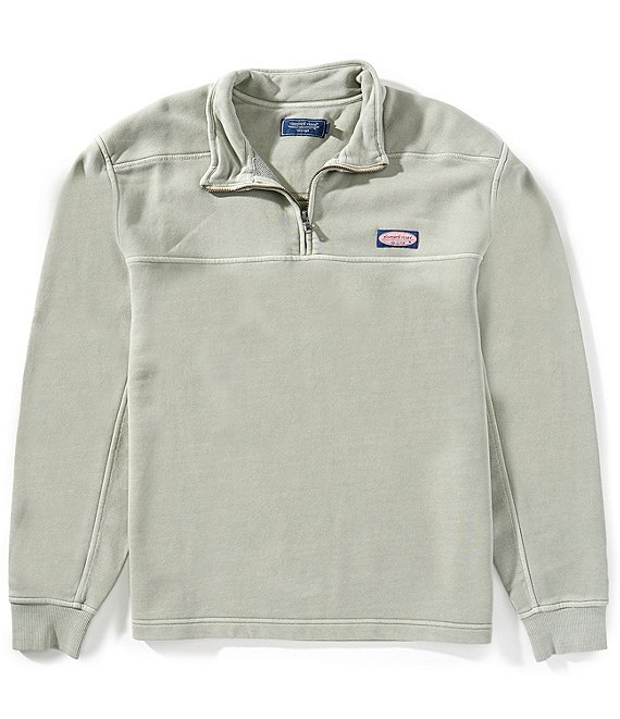 Vineyard Vines Surf Shep Quarter-Zip Pullover, Dune Grass - Image 1