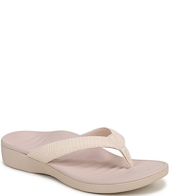 Vionic Tomales Embossed Thong Sandals