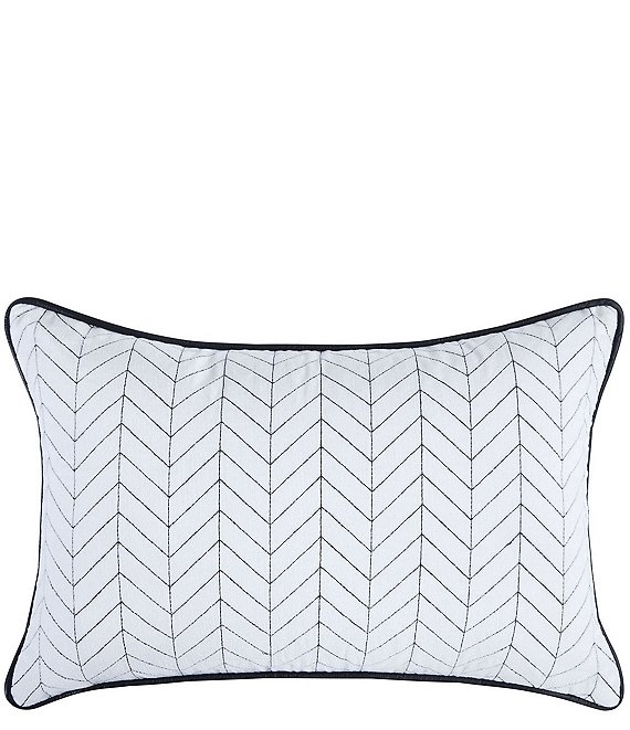 Waterford Sakamoto Herringbone Pattern Decorative Breakfast Pillow