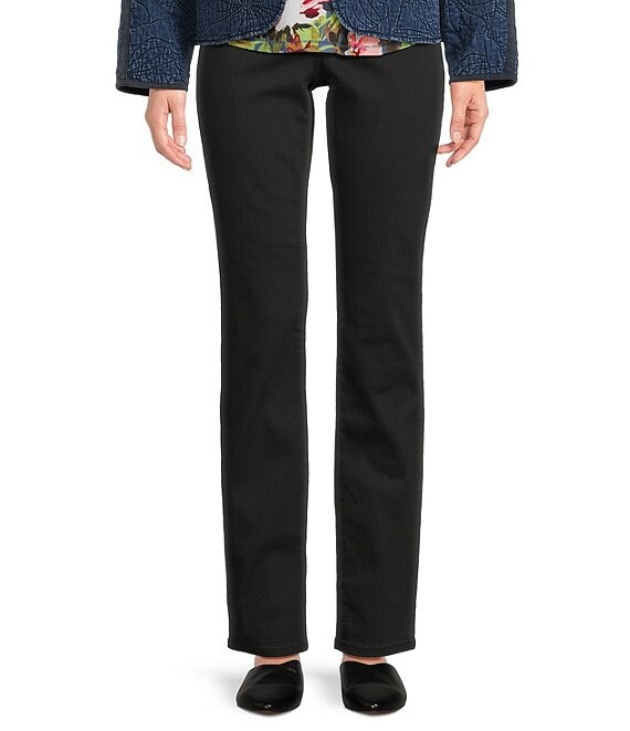 Westbound High Rise Patch Pocket Straight Leg Full Length Pull-On Pants