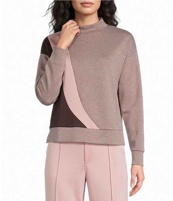 Westbound Long Sleeve Mock Neck Pullover