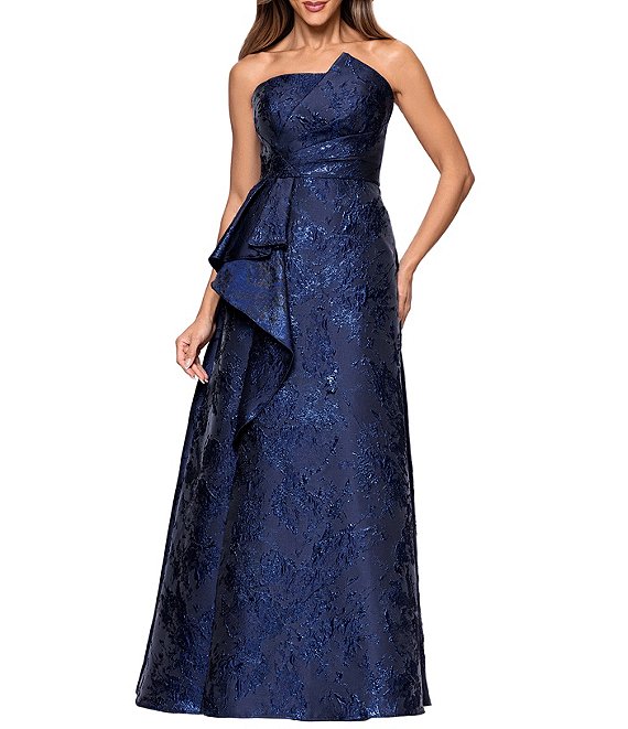 Xscape Brocade Strapless Sleeveless Floor Length Ball Gown
