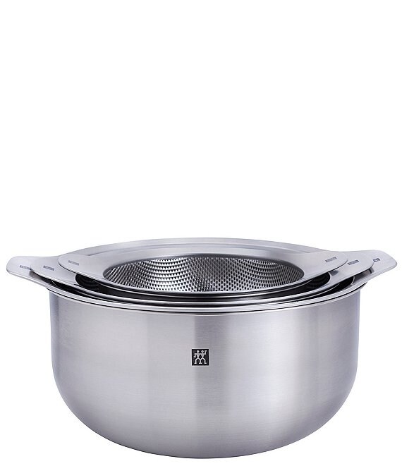 Zwilling Prep 6-Piece Nesting Bowl And Strainer Set