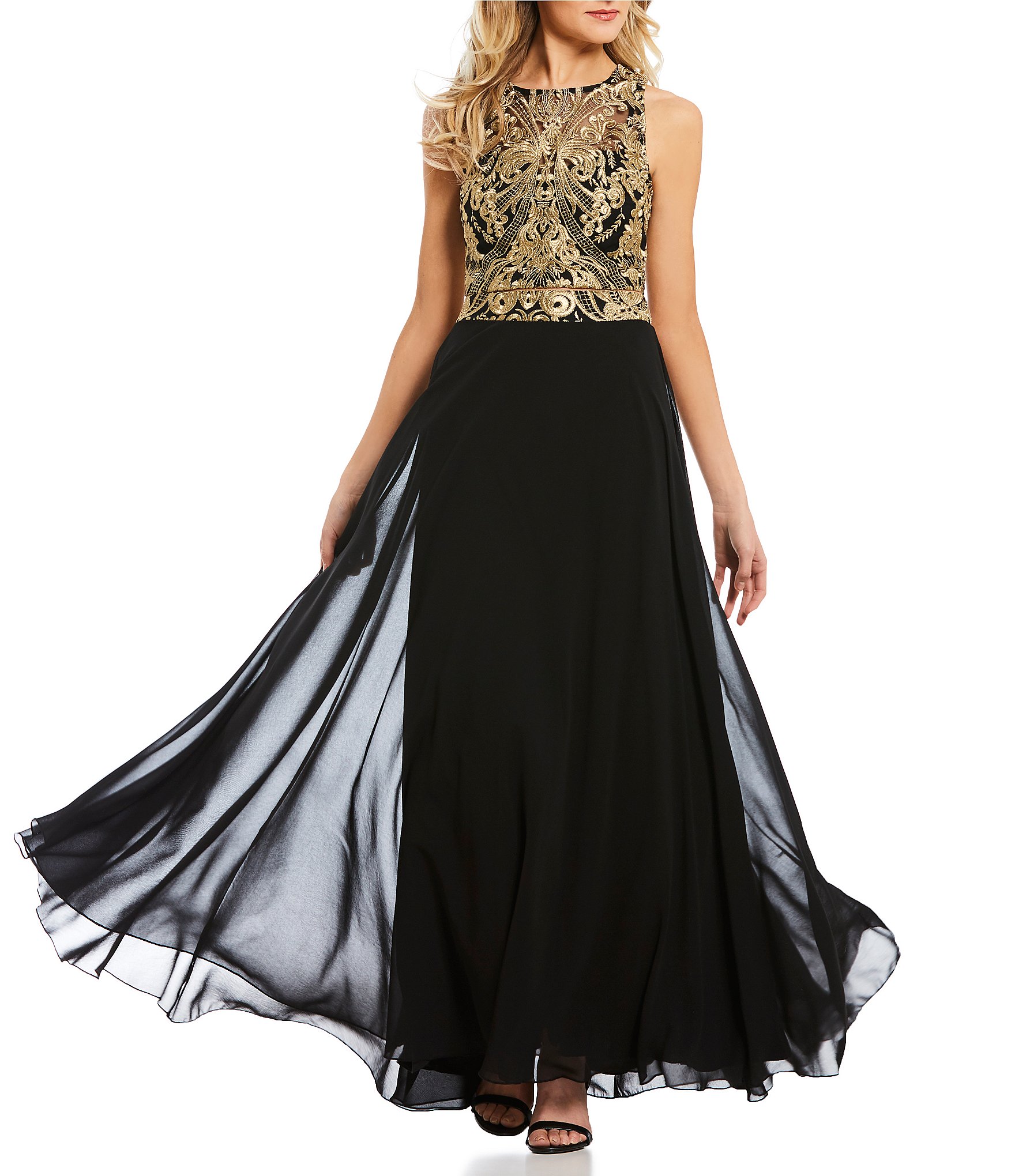 Black and Gold Dress