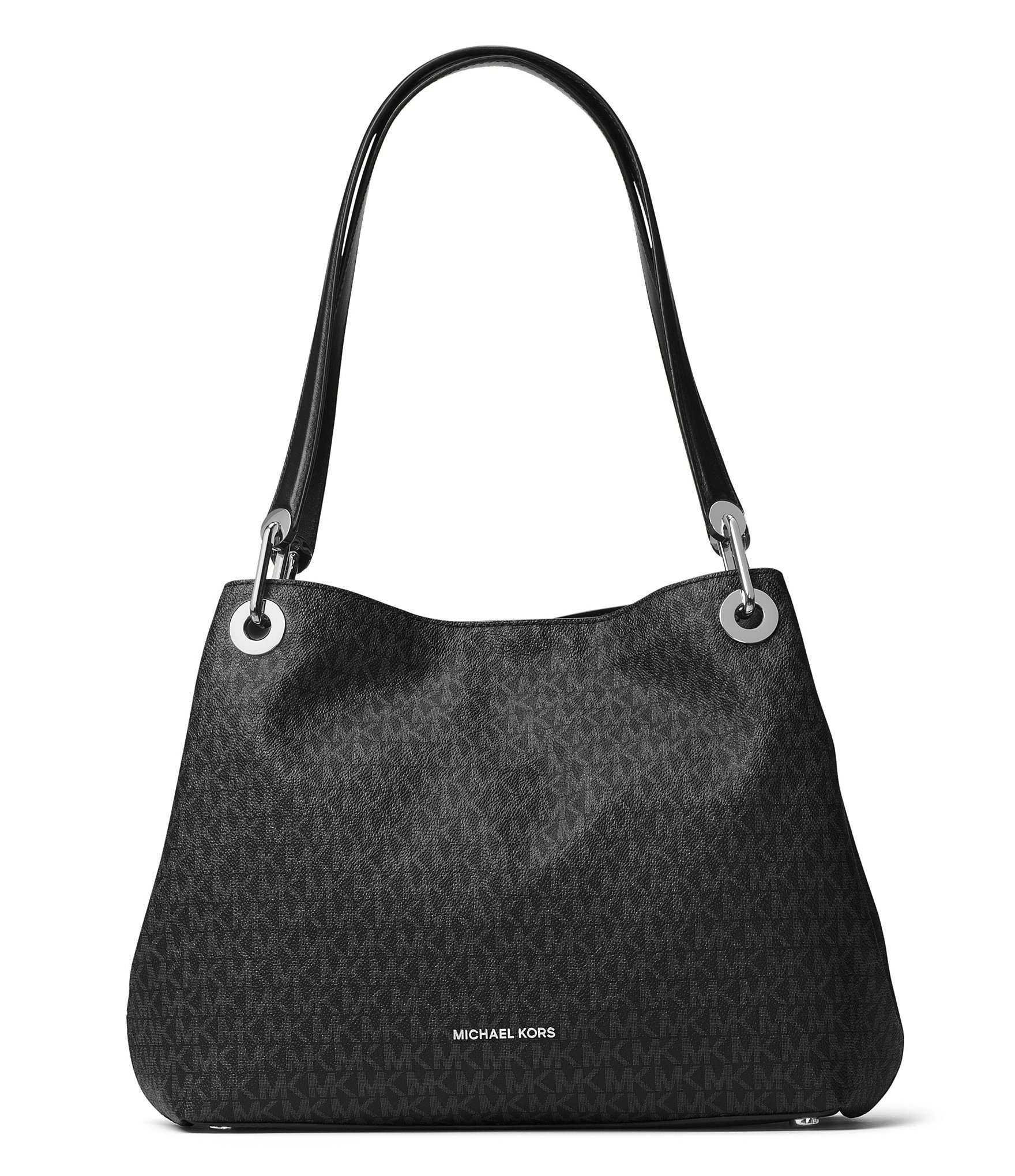 black and white michael kors handbag