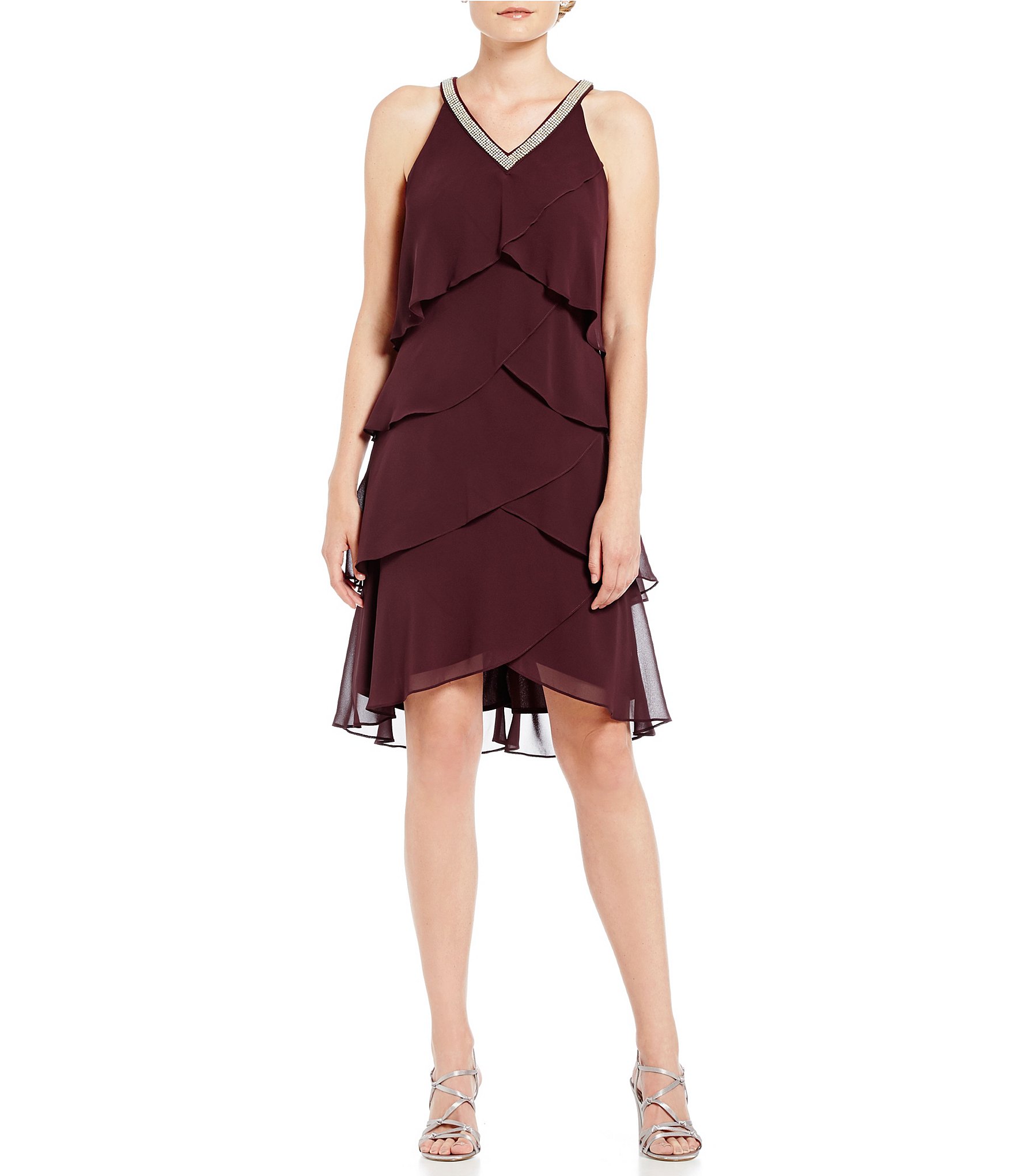 SL Fashions Dress, Sleeveless Ruched Lace A-Line. - Pinterest 19 SL Fashions Dress, Sleeveless Ruched Lace A-Line. - Pinterest 66