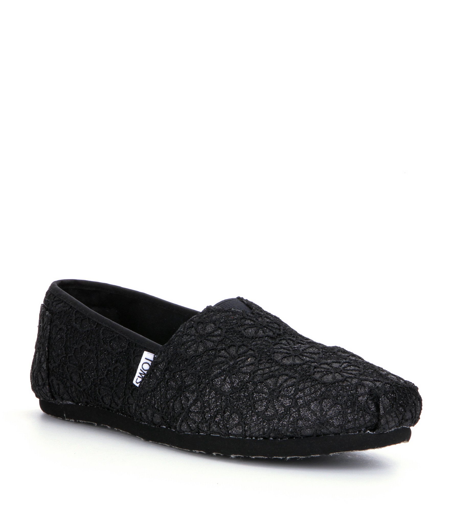 Toms Crochet Black Shoes Toms Crochet Black Shoes