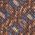 Color Swatch - Brown/Navy Linked Oval