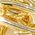 Color Swatch - Gold White CZ