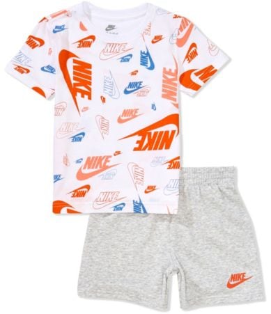 Jordan Little Boys Short Sleeve Playoff T-Shirt & Mesh Shorts Set