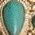 Color Swatch - Turquoise/Gold