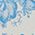 Color Swatch - White Blue Floral