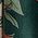 Color Swatch - Ecru/Emerald Blooms