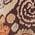 Color Swatch - Black/Pinecone Painted Paisley