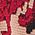 Color Swatch - Scarlet Red/Charmeuse/Black