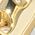 Color Swatch - Gold White CZ