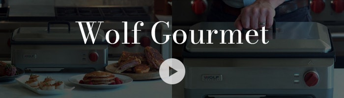Watch the video about Wolf Gourmet Electric Griddle with Red Knob