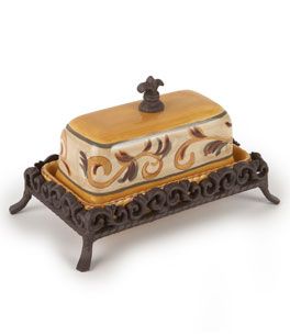 Butter Dish Yellow