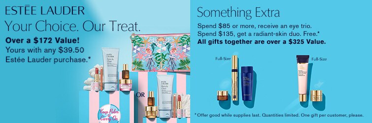 Shop Estee Lauder - Choose your beauty routine with any Estée Lauder purchase of $39.50 or more.* Over a $172 value.