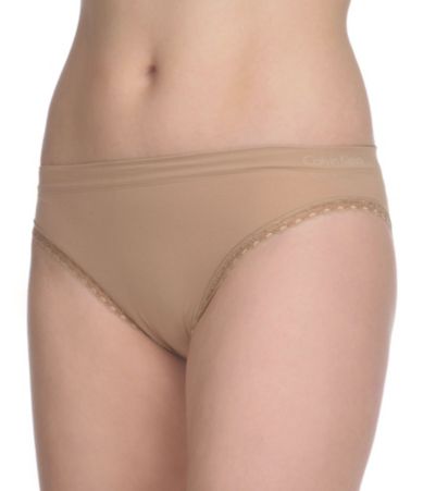 Calvin Klein Seamless Lace-Trim Bikini Panty