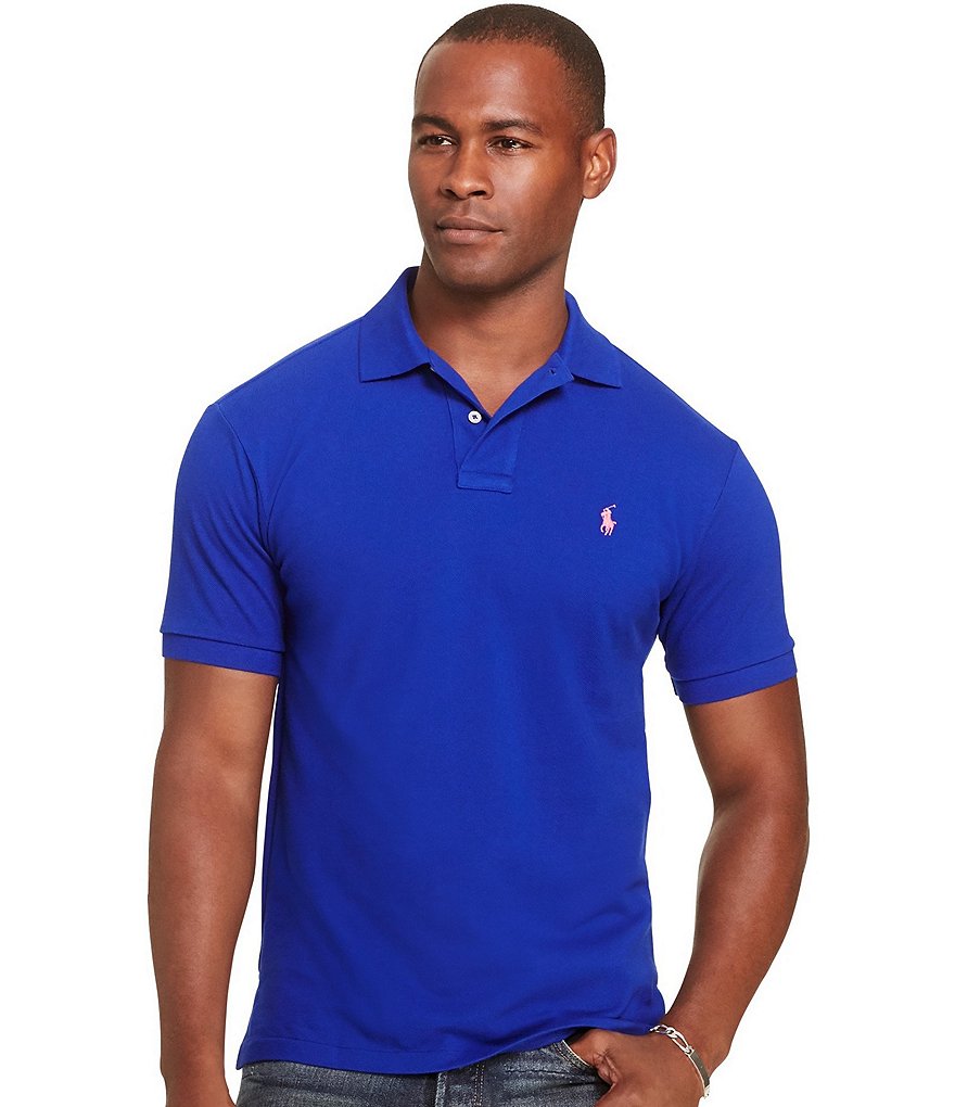 Polo Ralph Lauren Custom-Fit Solid Mesh Polo Shirt | Dillards