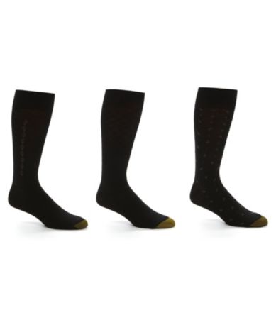 Gold Toe Extended Size Nylon Metropolitan Socks 3 Pack $18.00
