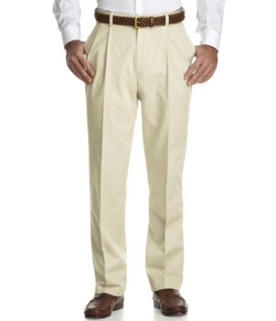 Roundtree & Yorke Pleated Expander Chino Pants
