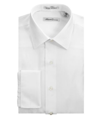 Kenneth Cole New York Tonal-Stripe Spread-Collar Dress Shirt