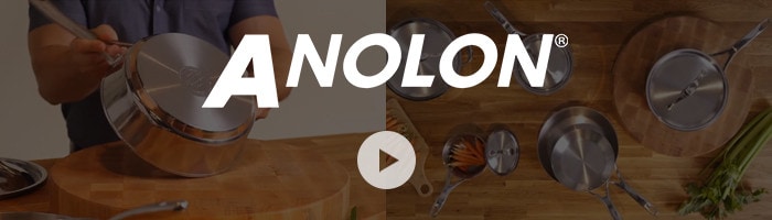 Anolon Nouvelle Copper/Stainless Steel 10-Piece Cookware Set
