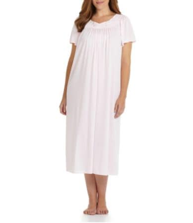 Miss Elaine Woman Short-Sleeve Long Gown