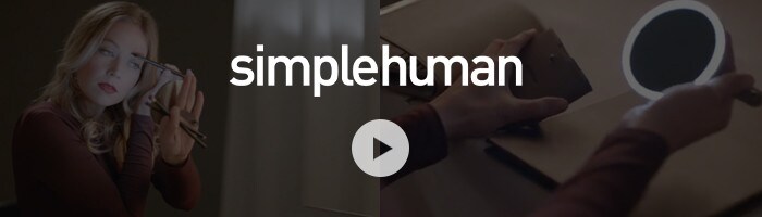 simplehuman Sensor Lighted Mirror Compact Video