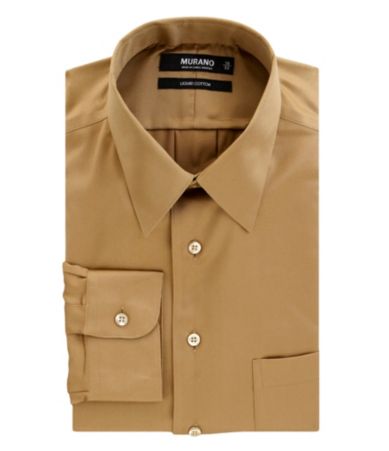 Murano Solid Point-Collar Liquid Cotton Dress Shirt