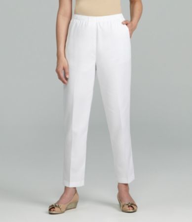 Allison Daley Petites Mock-Fly Pull-On Pants