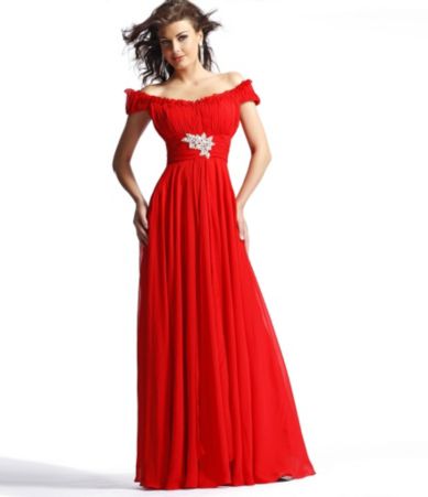 Scala Off-the-Shoulder Gown