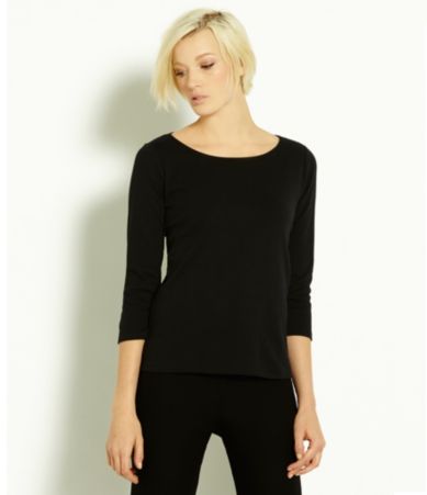 Eileen Fisher Essentials Ballet-Neck Top