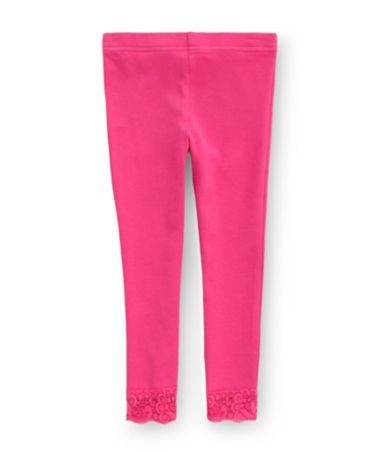 Copper Key 2T-6X  Lace-Hem Capri Leggings