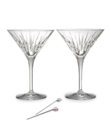 Reed & Barton Soho Martini Glass Set with Olive Picks $60.00