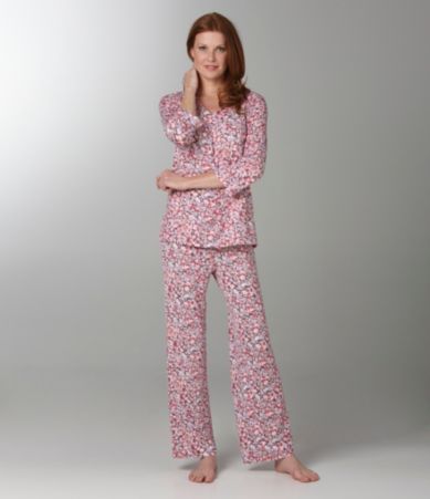 Midnight by Carole Hochman Day In Day Out 3/4 Sleeve Pajamas