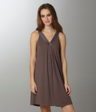 Midnight by Carole Hochman Satin Trim Chemise