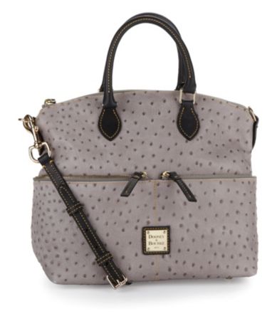 Dooney & Bourke Ostrich-Embossed Pocket Satchel