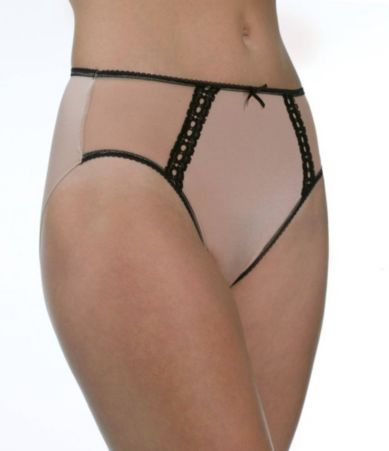 TC Fine Shapewear Mesh & Lace Hi-Cut Brief Panty